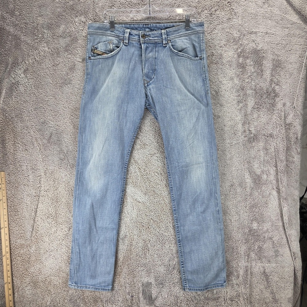 Diesel Jeans Mens 32x32 Blue Darron Regular Slim Tapered Button Fly 008QS